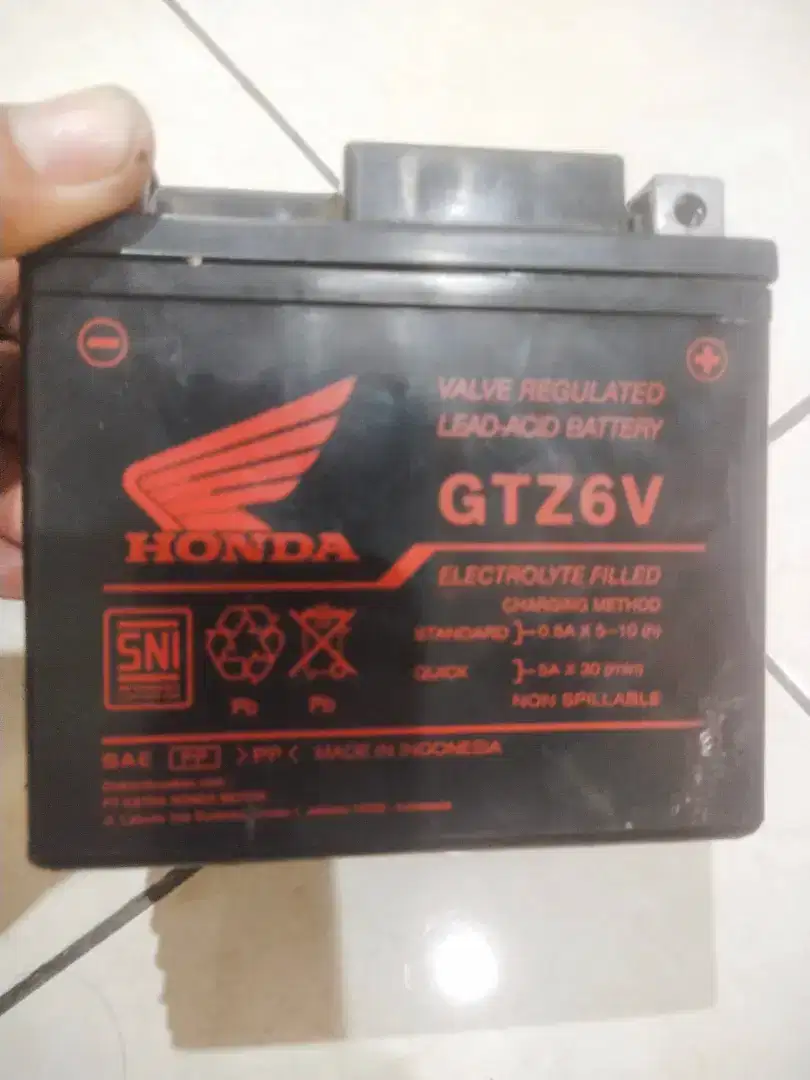 Aki Accu Honda GTZ6V Hanya 140rb