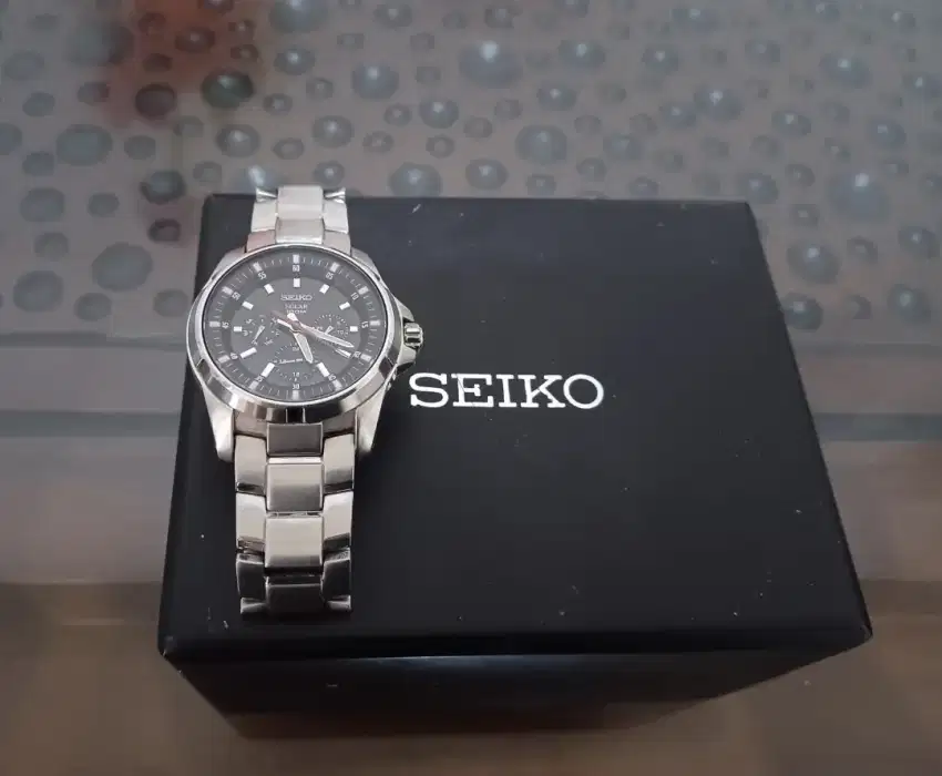 Jam Tangan Seiko Solar Chronograph Original like new