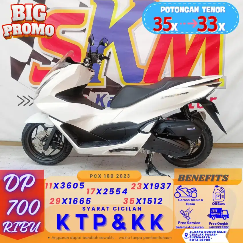 (serbu DP 700 proses KTP&KK) PCX 2023 cash credt