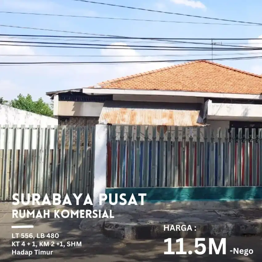 JUAL rumah komersial TEUKU UMAR Surabaya Pusat