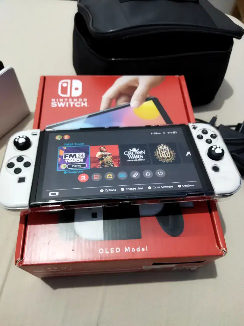 Nintendo Switch Oled 512GB dual boot fullset ori