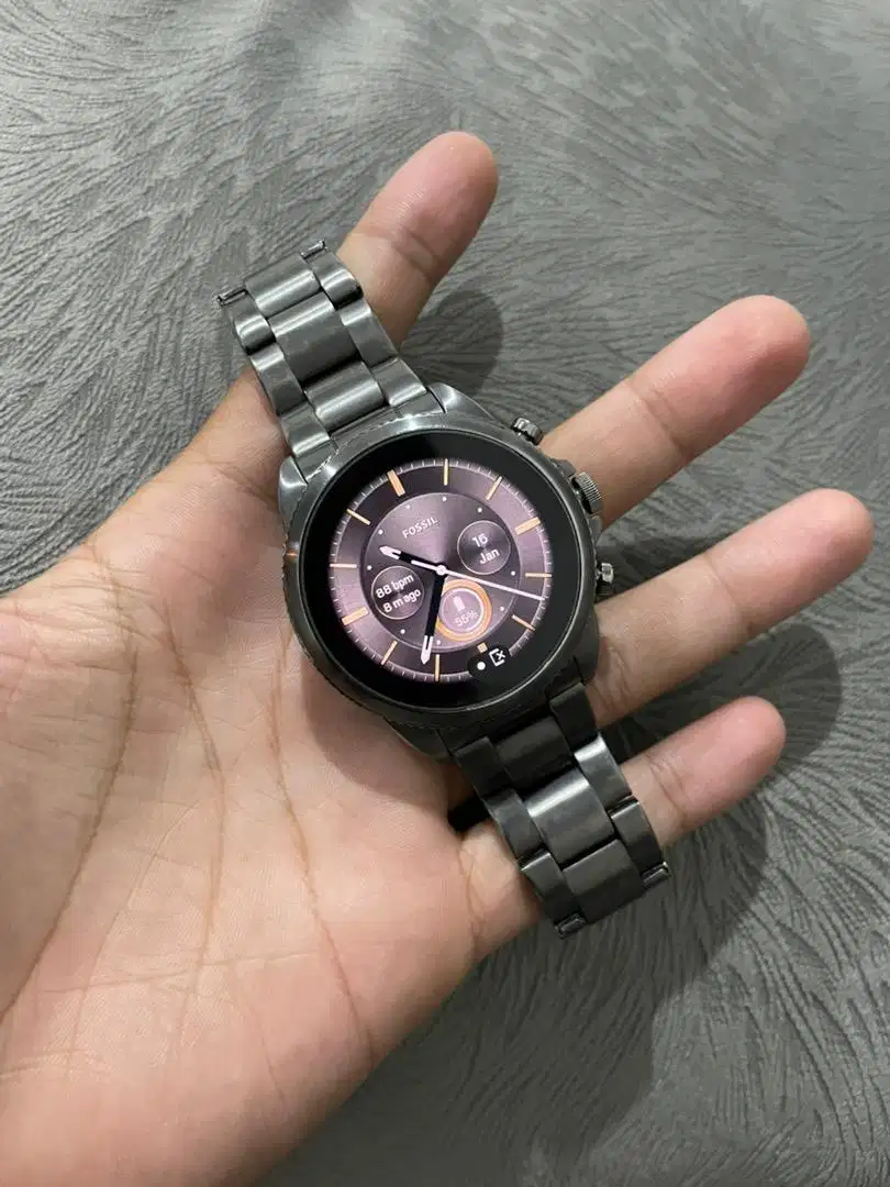 Fossil Gen 6 Smartwatch Smoke Stainless steel Mulus Istimewa