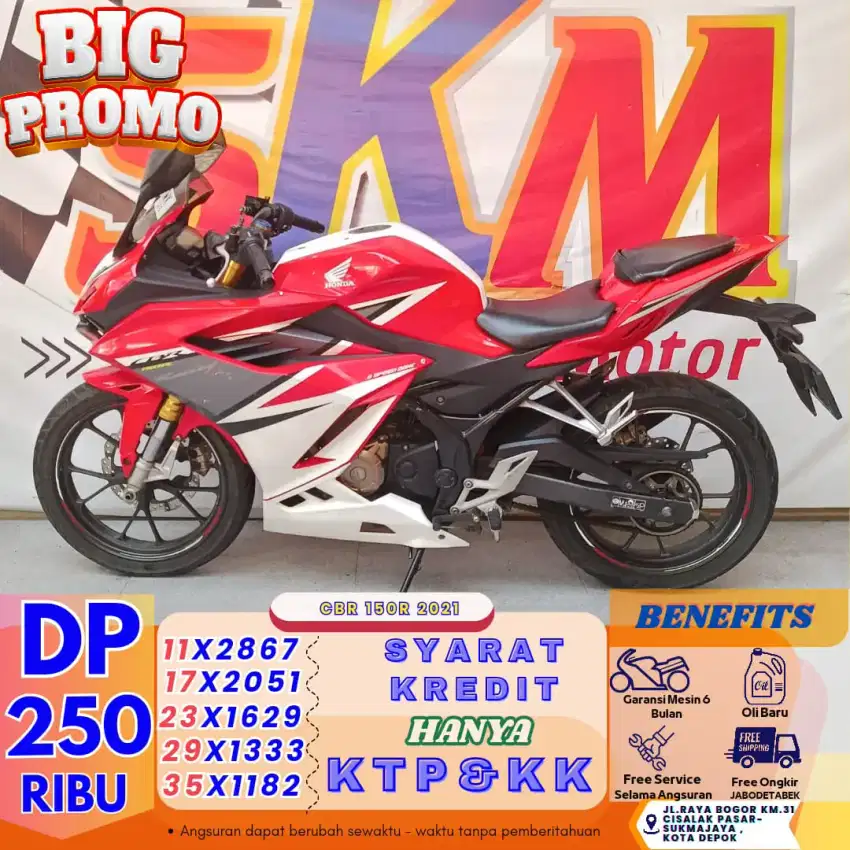 CUKUP BAYAR 250RB BISA KREDIT HONDA CBR 2017