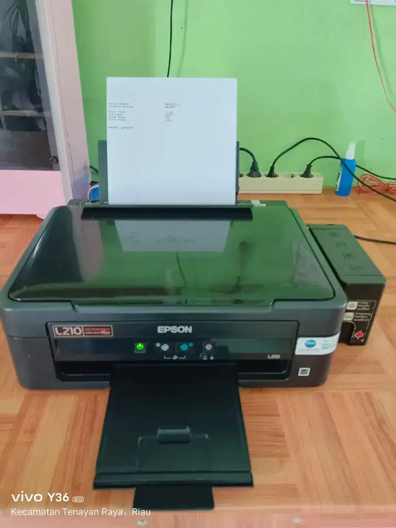 Printer Epson L210 ink tenk print scan copy include kabel