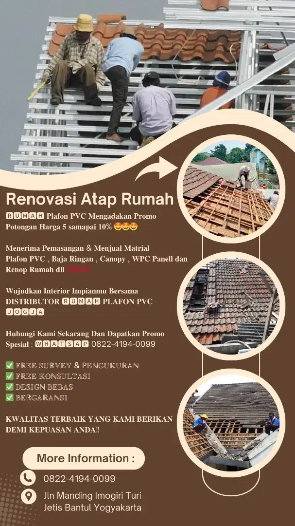 Renov Atap Rumah Jogja