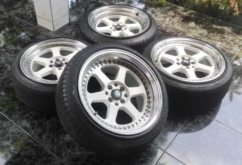 Velg celong r17 lebar belang + ban siap pakai