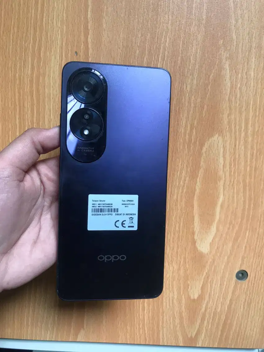 Oppo A60 8/128 baru pemakaian 1 bulan!