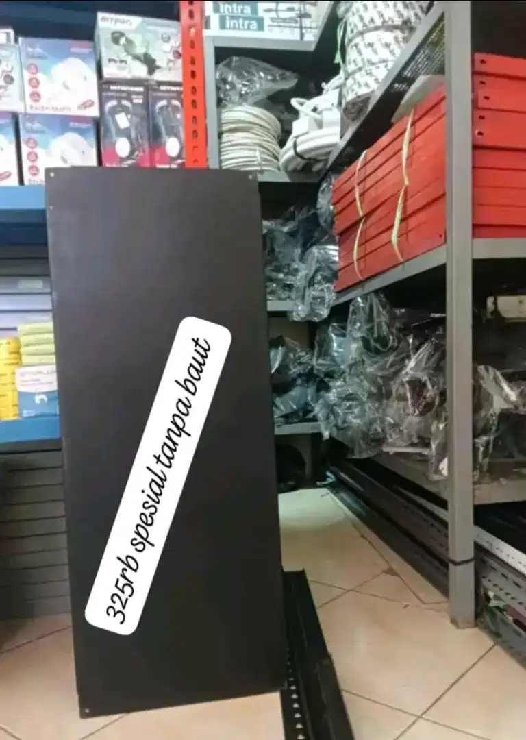 Jual rak besi siku kokoh tanpa baut langsung pengait besi kuat 1 set