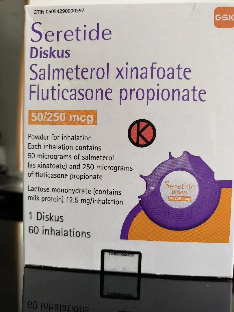 Seretide Diskus Salmeterol Xinafoate Fluticasone propionate 50/250 mcg