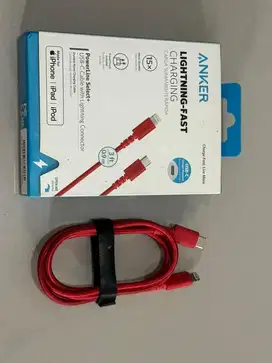 Kabel Data iPhone Lightning ANKER Braided Fast Charging MFI Fullset