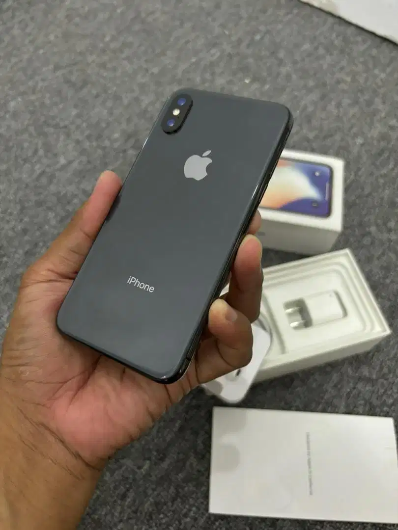 Iphone X 256gb Resmi iBox SEMUA NORMAL Fullset Jual Murah BJM