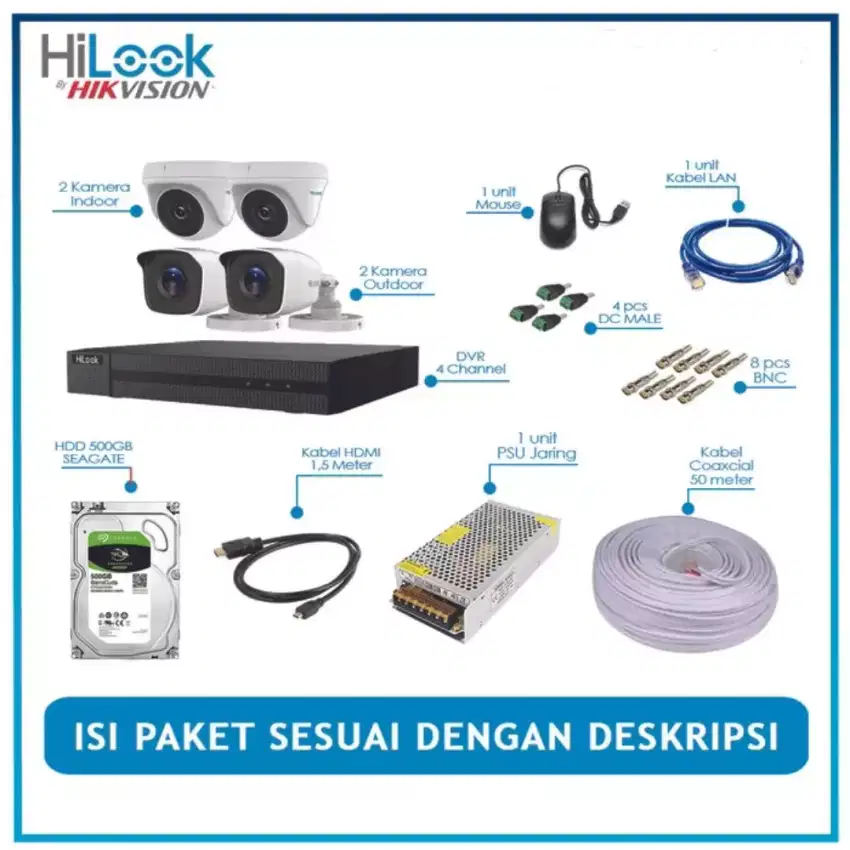 paket cctv hilook 2mp