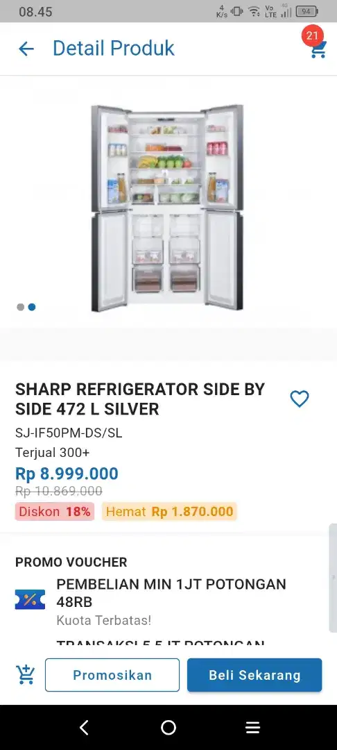 Promo Kulkas 4 Pintu