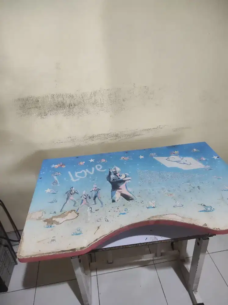 Meja belajar minimalis serbaguna uk 70x45