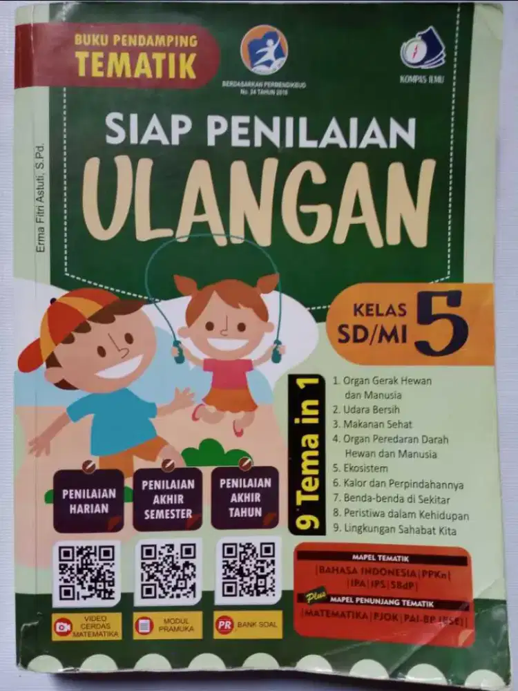 PENDAMPING TEMATIK SIAP PENILAIAN ULANGAN KELAS 5 SD/MI 9 TEMA IN 1