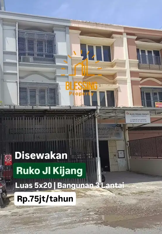 Disewakan ruko jl kijang tengah kota