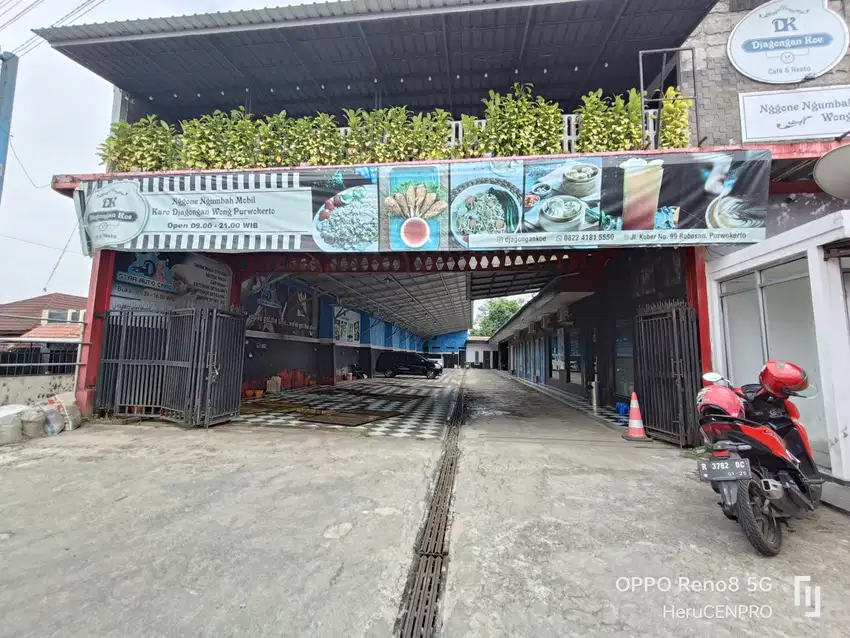 Dijual tempat usaha cucian kendaraan & Cafe dekat stasiun Purwokerto