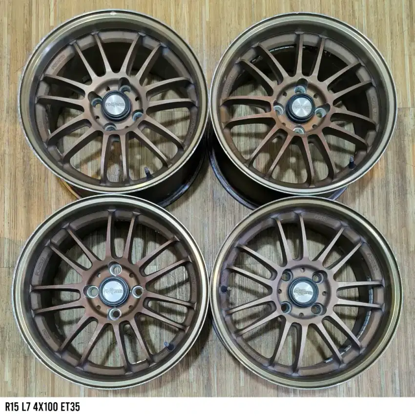 Jual velg mobil re30 r15 4x100 jazz agya bria vios dll