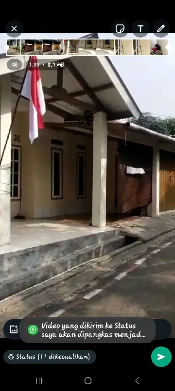 rumah siap huni bonus kios pinggir jalan BNR cocok buat usaha