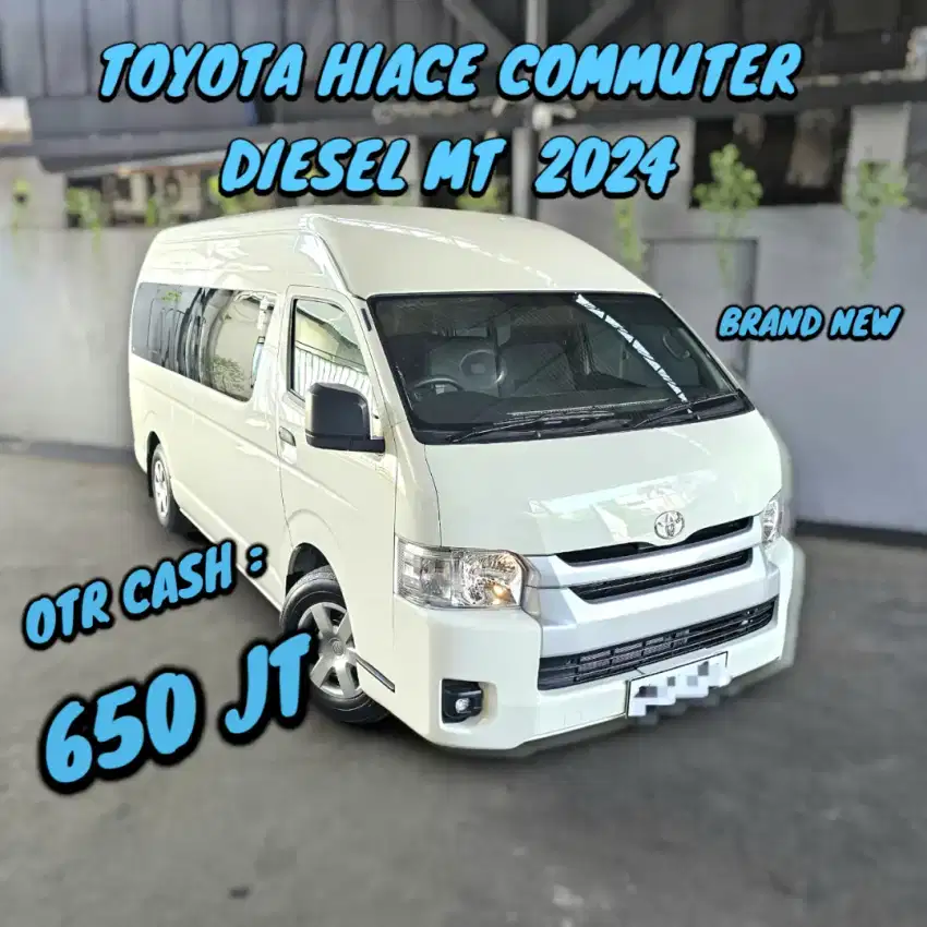 TOYOTA HIACE COMMUTER DIESEL MT 2024