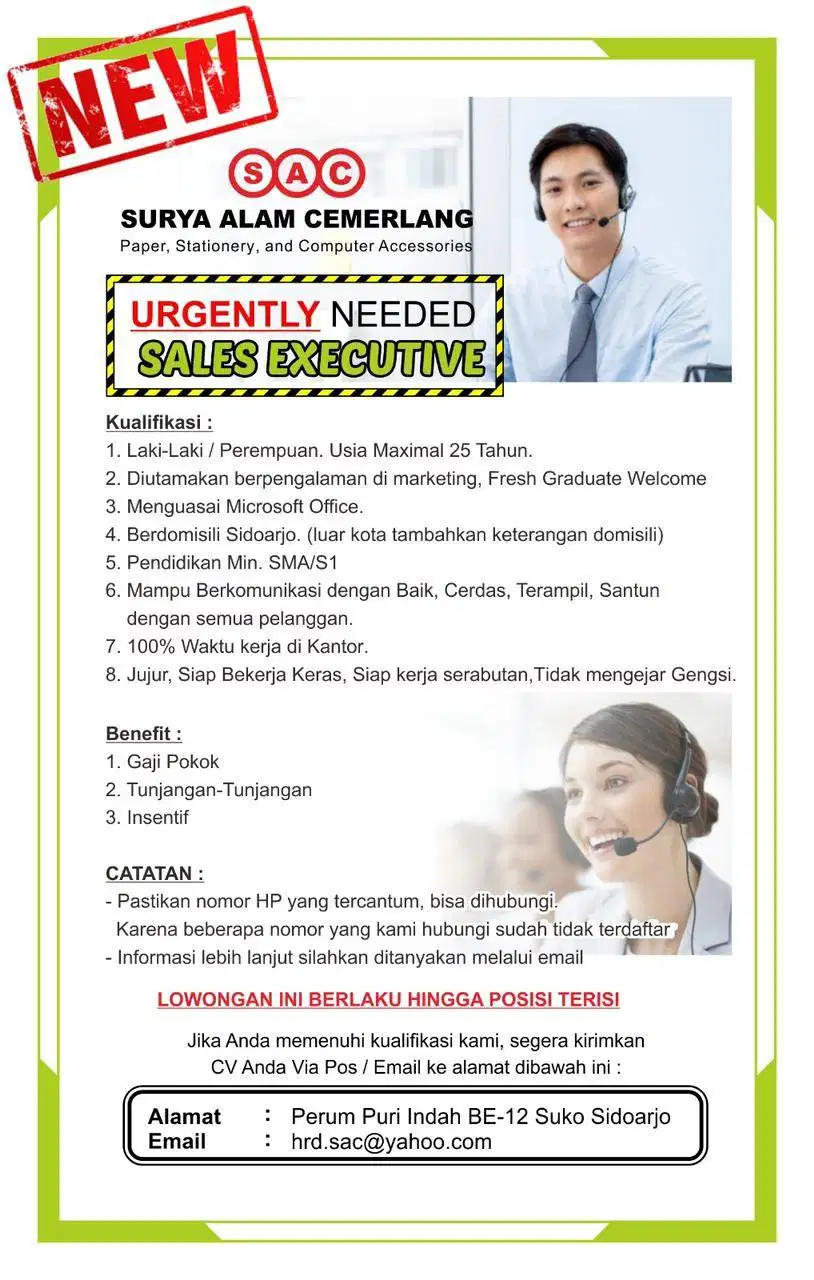 SALES EXECUTIVE / TELEMARKETING