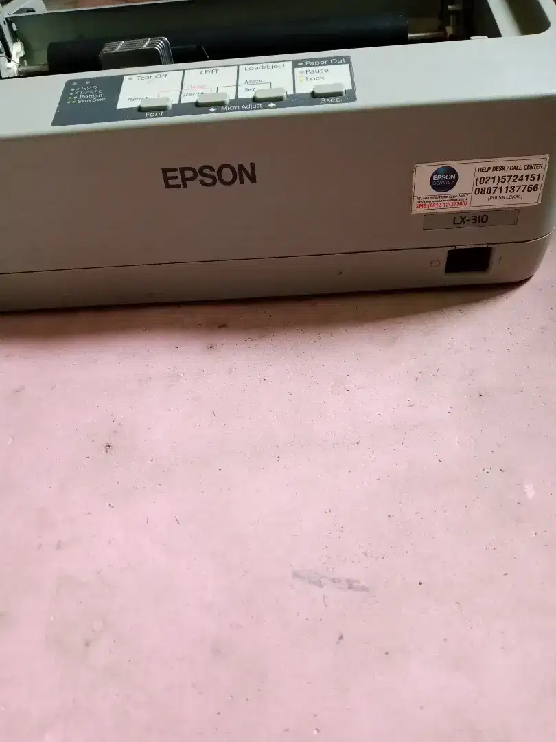 Epson LX310 tanpa accesories