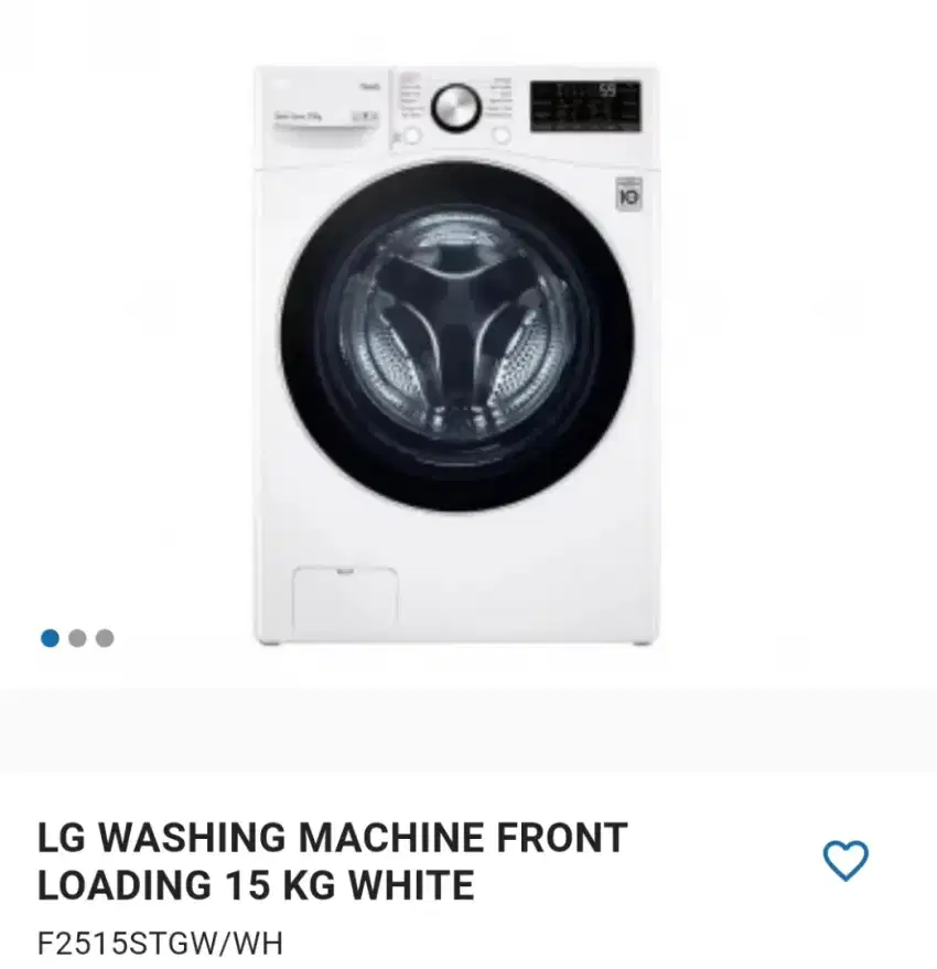 LG FRONT LOADING 15KG