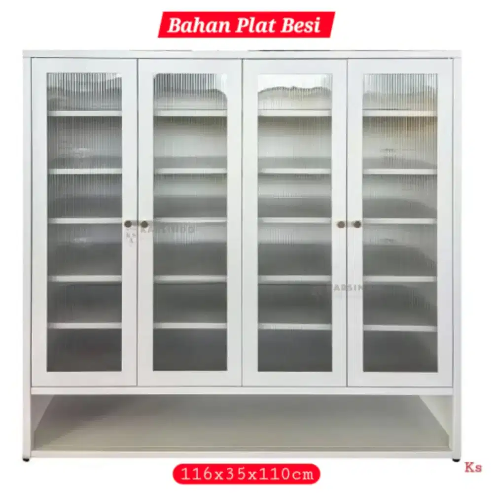 Lemari Sepatu plat besi Lemari serbaguna Rak sepatu Rak serbaguna