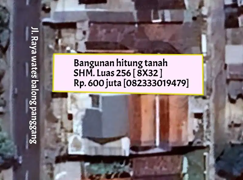 Bangunan hitung tanah nol jl. raya wates balong panggang