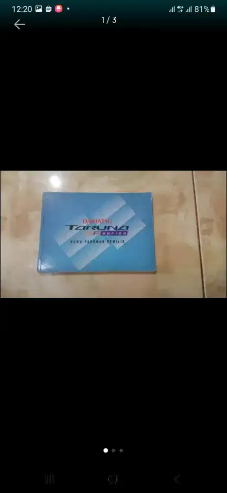 Buku manual book Daihatsu Taruna