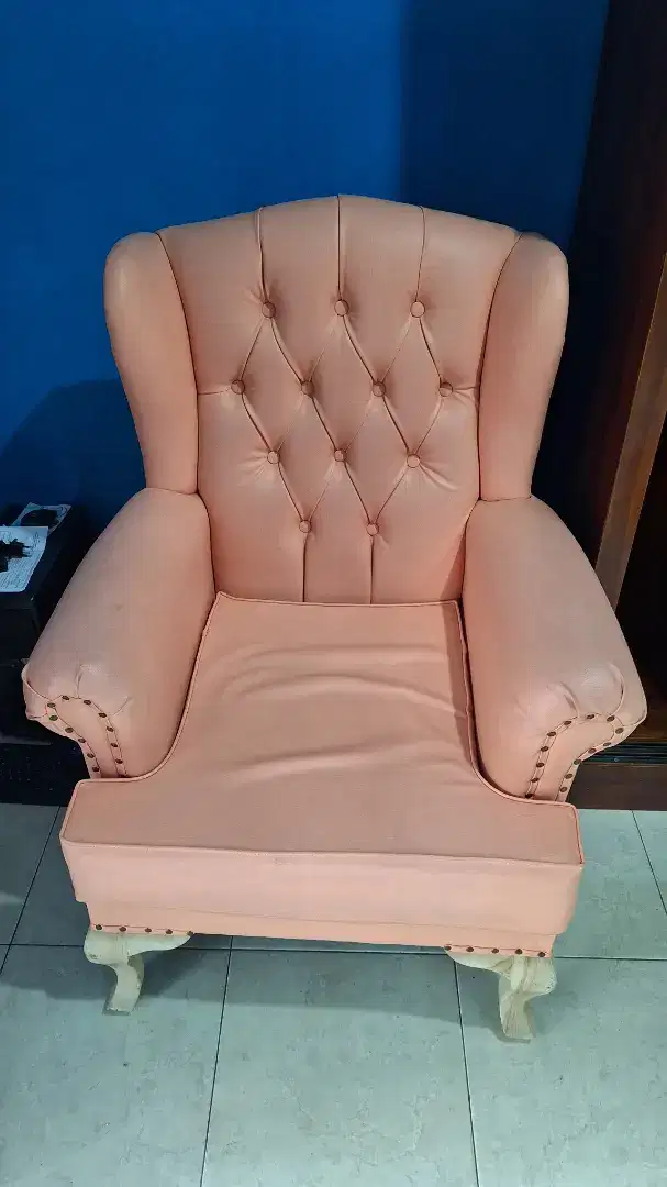 Kursi Sofa Jati Single Seater