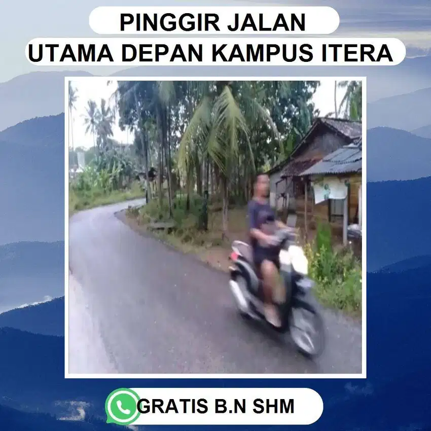 TANAH PINGGIR JALAN DEPAN KAMPUS ITERA WAYHUI DJUAL MURAH