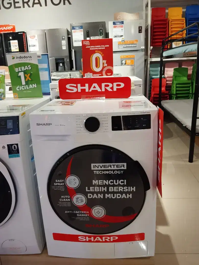 Kredit mesin cuci SHARP 8KG