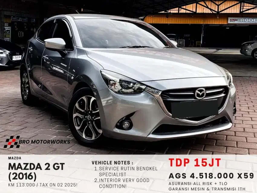 (TDP 15jt) MAZDA 2 GT 2016, MAZDA 2 GRAND TOURING 2016, MAZDA 2 2015