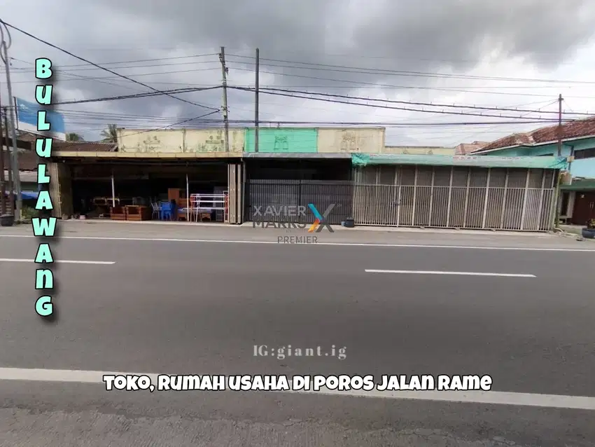 Toko, Ruang Usaha di poros jalan raya Bululawang