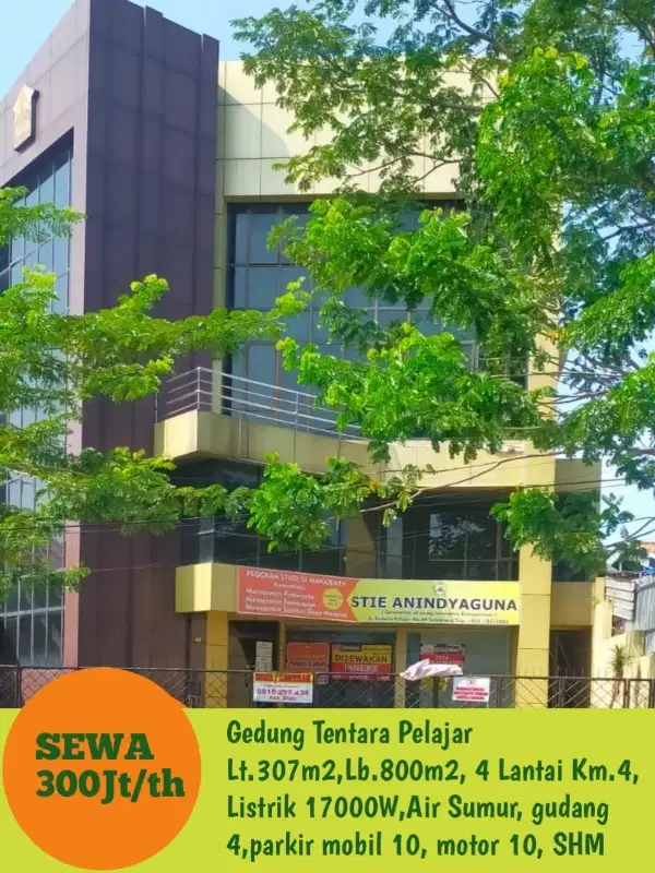 Disewakan Gedung Kantor di Jalan Tentara Pelajar Semarang