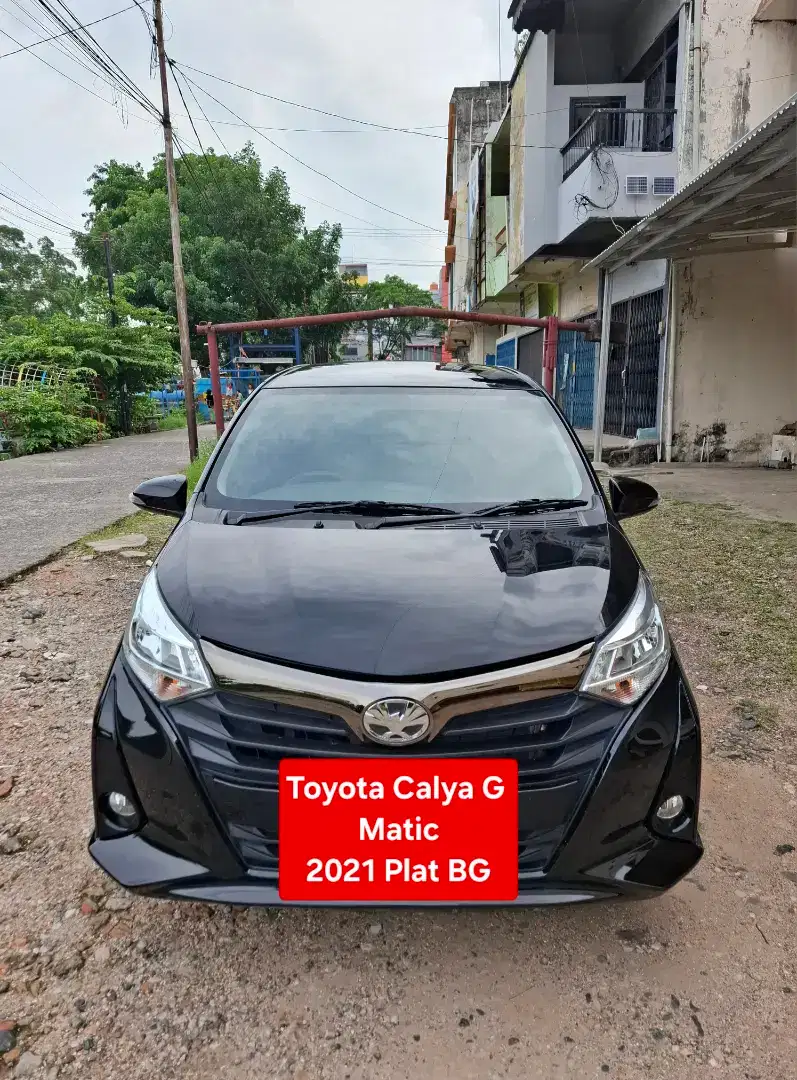 Toyota calya g matic 2021 plat bg siap pakai