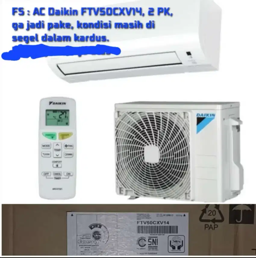 FS AC Daikin 2 PK BARU DALAM DUS