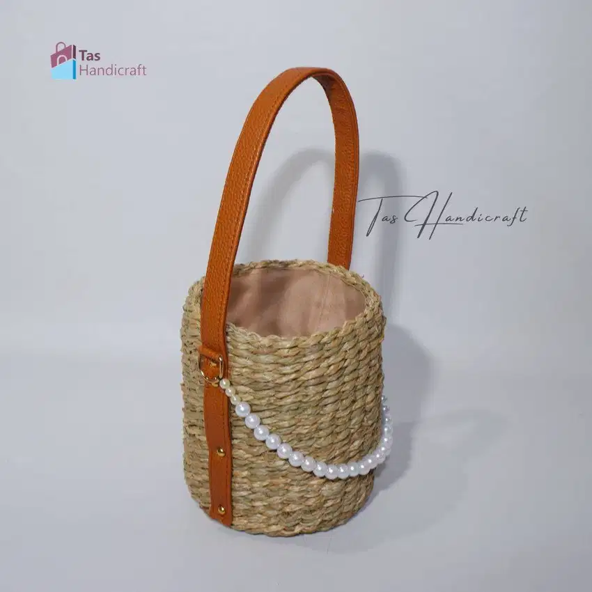 Tas Mendong Tabung Handle Mutiara Vynil Terbaru Eksklusif Custom