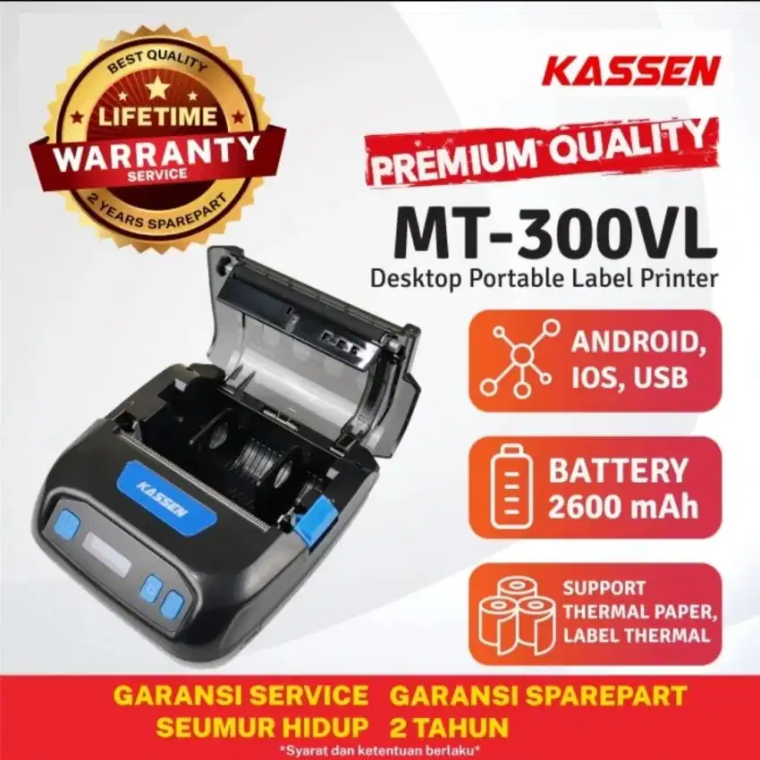 Portable printer Kassen MT-300VL