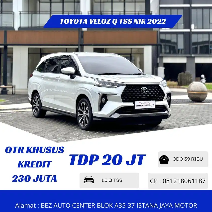 Dp Minim Toyota Veloz Q TSS NIK 2022 Putih