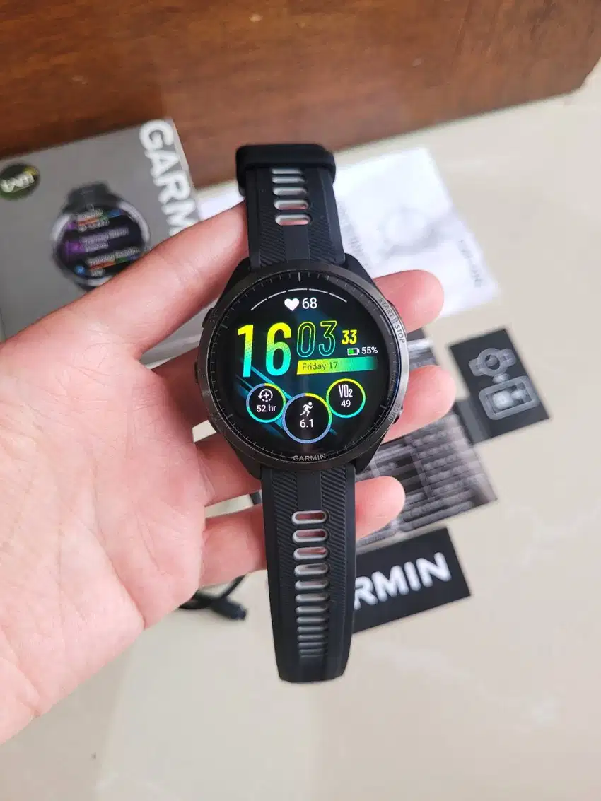 Garmin Forerunner 965 Garansi Resmi TAM Fullset Second Bekas Original