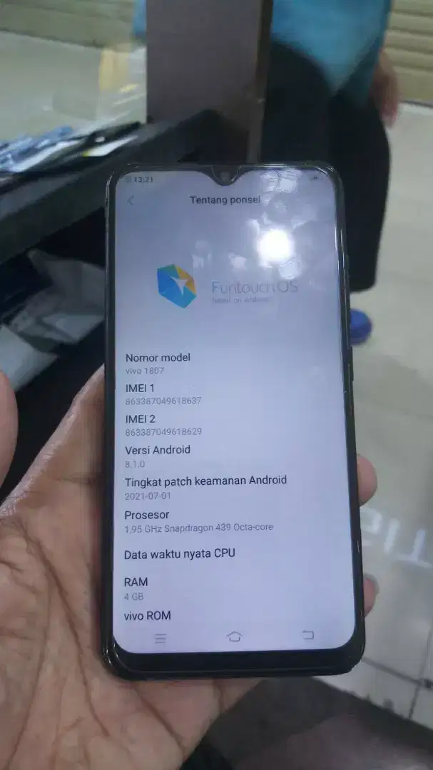 Hp Vivo Y95 4/32 hp saja siap cek sepuasnya