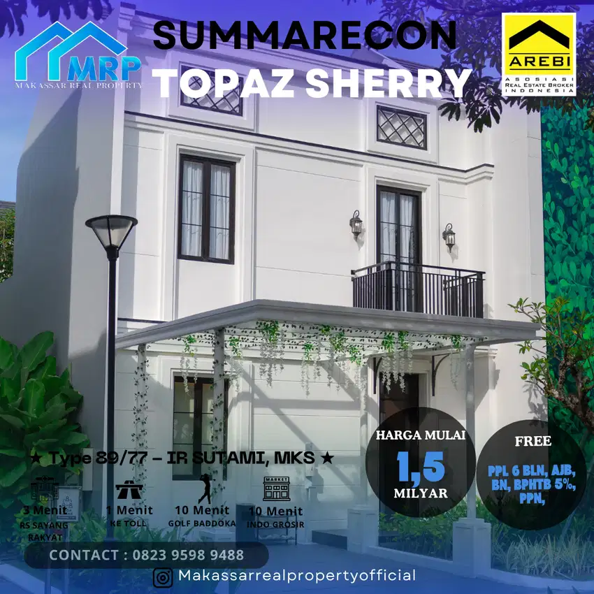 Hunian Mewah harga mulai 1,5M Summarecon Mutiara Makassar