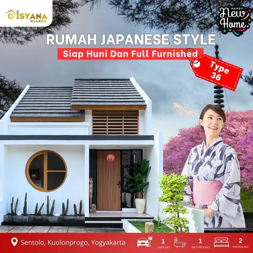 Hunian Murah Minimalis Siap Huni Full Furnished di Jogja