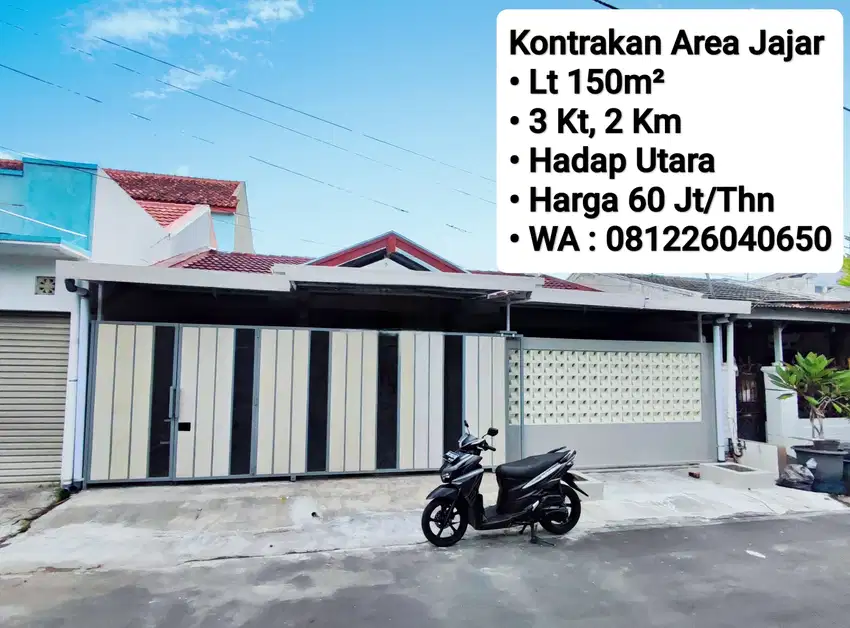 Kontrakan Area Dekat Manahan Solo, Dekat Alila Hotel, Alana Hotel