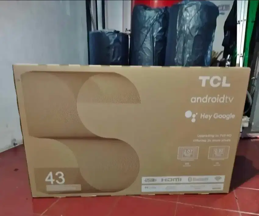 Tv led tcl 43 android tv baru