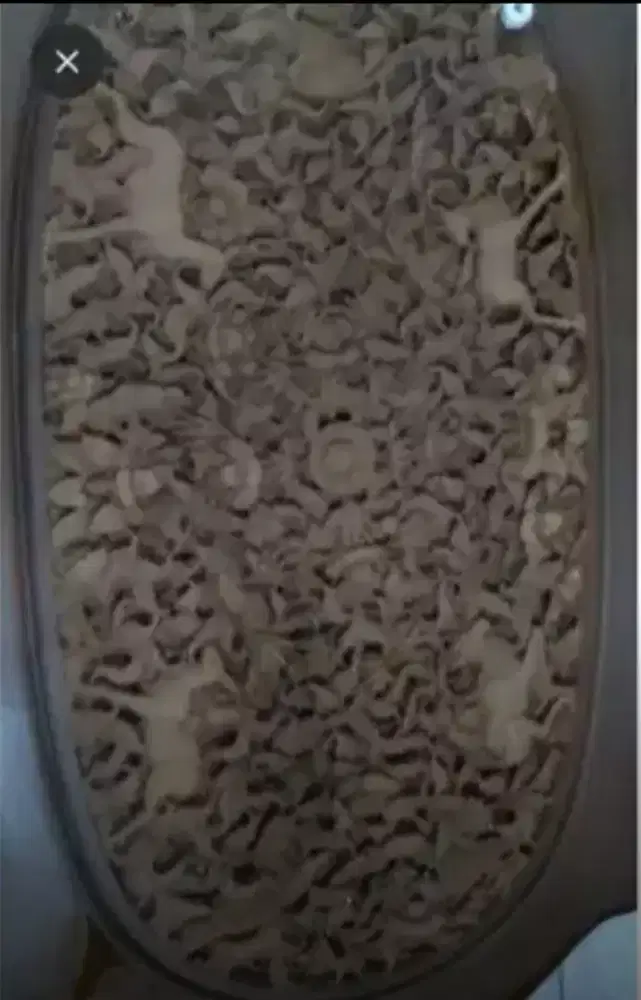 Meja jati super ukir jepara besar antik