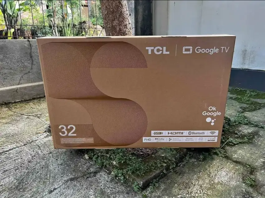 Tv led tcl 32 google tv fhd baru