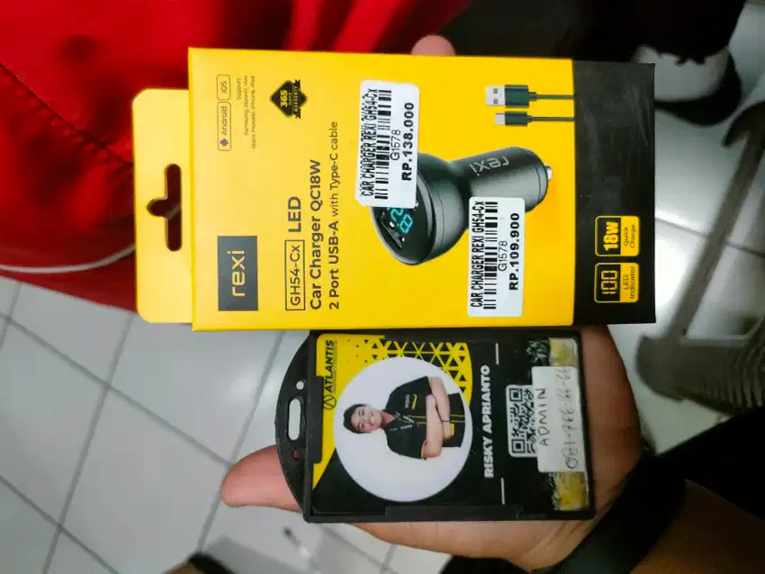 CAR CHARGER REXI GH54-Cx ATLANTIS DAHSYAT